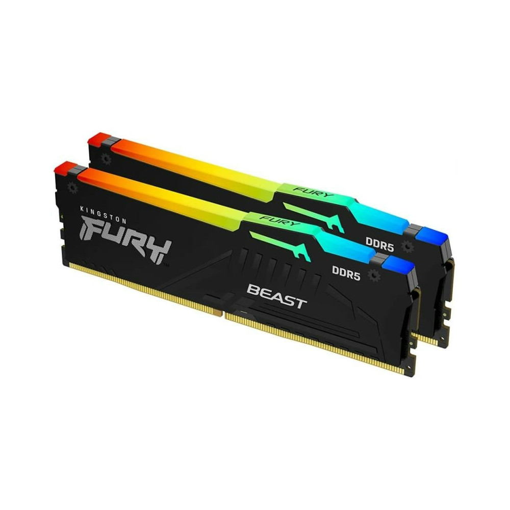 MEM-32GB/6000 DDR5 KINGSTON Beast RGB KF560C36BBEAK2-32 Black KIT2