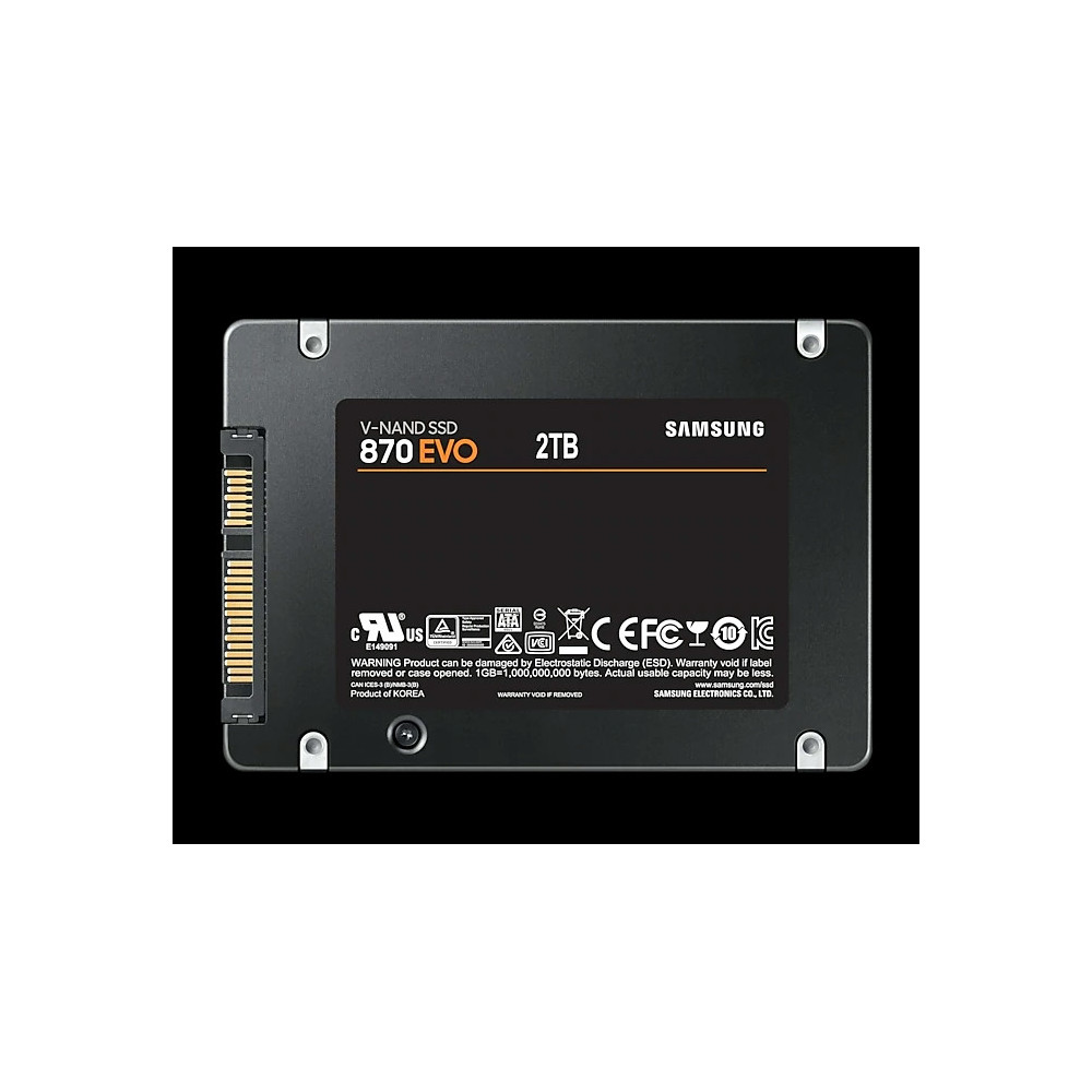 SSD-2TB Samsung 870 Evo SATA3 2,5" 3D NAND Basic SSD MZ-77E2T0B/EU