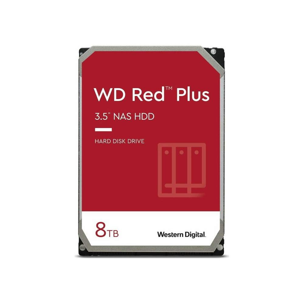 HDD3- 8TB WD 7200 128MB SATA3 HDD Red Plus WD80EFBX Recertified