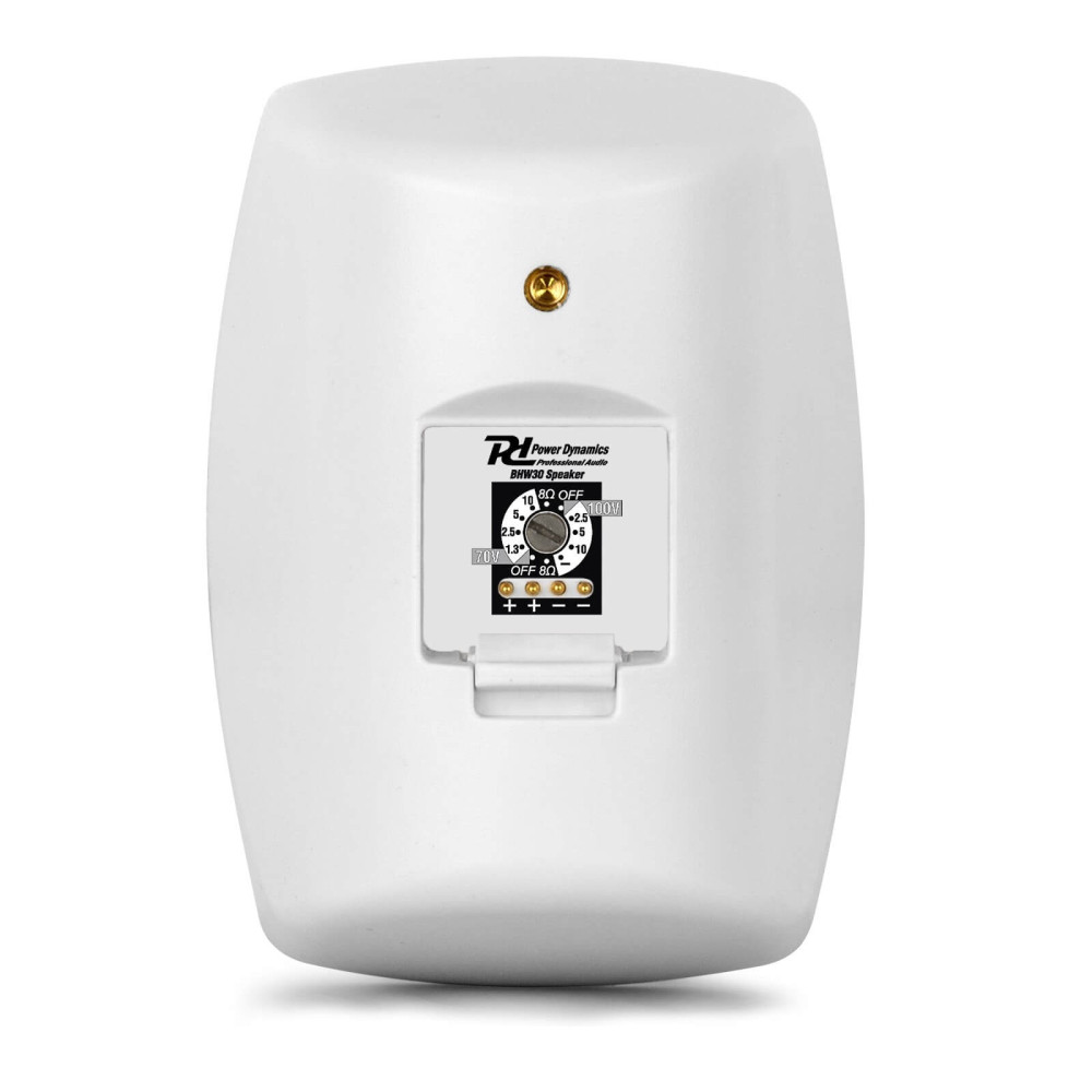 Power Dynamics BHW30WH (3") 2 utas fali hangfal szett 2x20/40W, 8 Ohm/100V - fehér