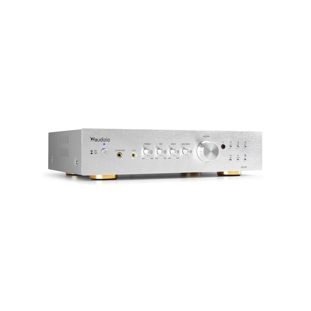 Audizio AD220A 2 csatornás hifi erősítő - alumínium