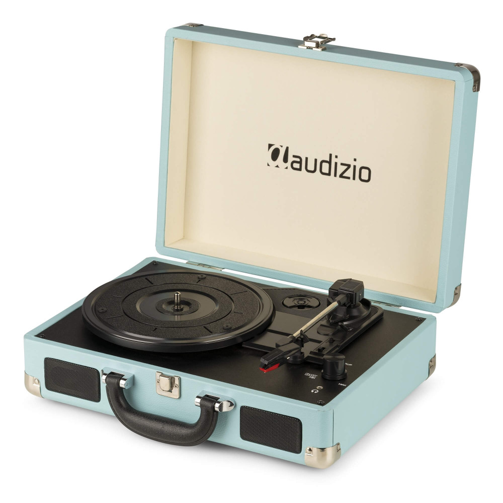 Audizio RP114BL - Bakelit lemezjátszó bőrönd kialakításban - Kék