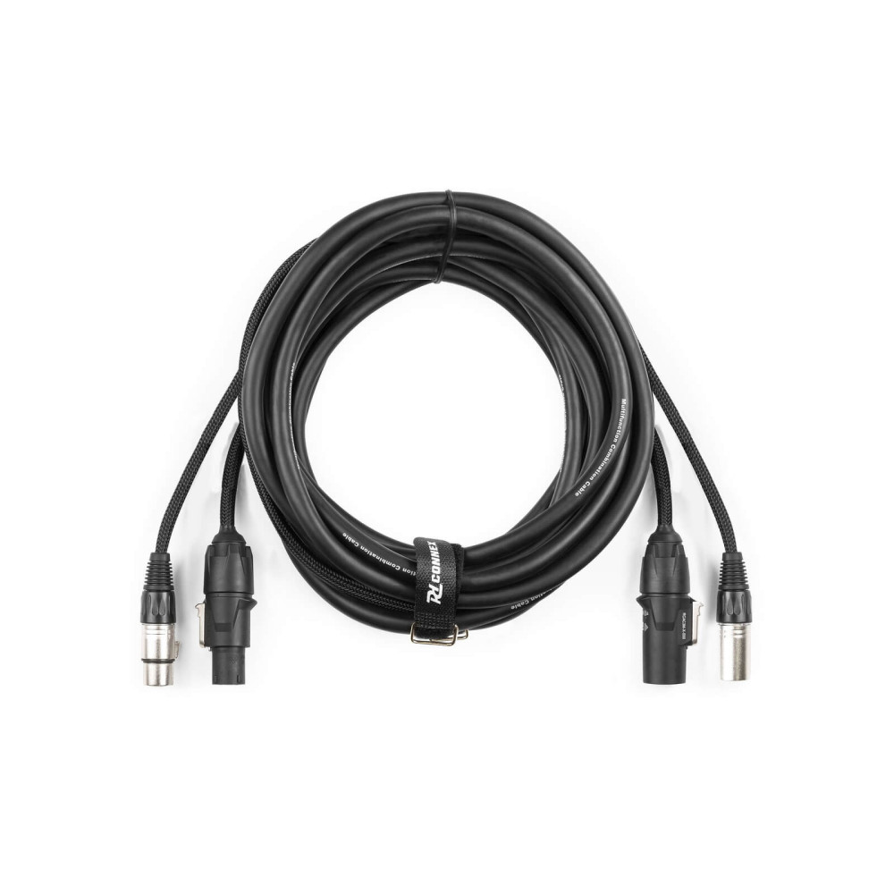 PD Connex CX07-10m DMX/FÉNY Jel&Táp Hosszabbító Kombikábel (XLR + PowerCon)