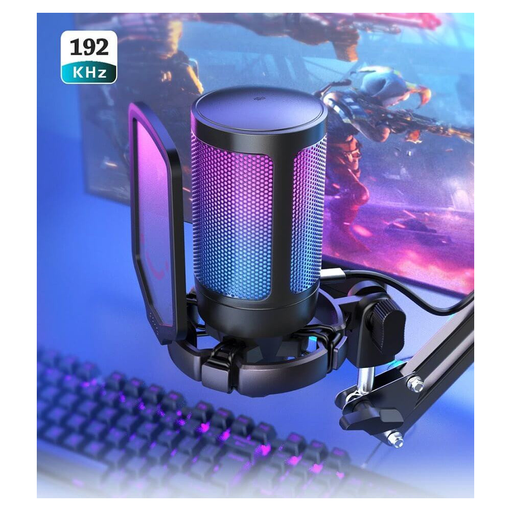 Fifine A6V Podcast, Youtuber, Gamer, TikTok mikrofon [USB-C](fekete)