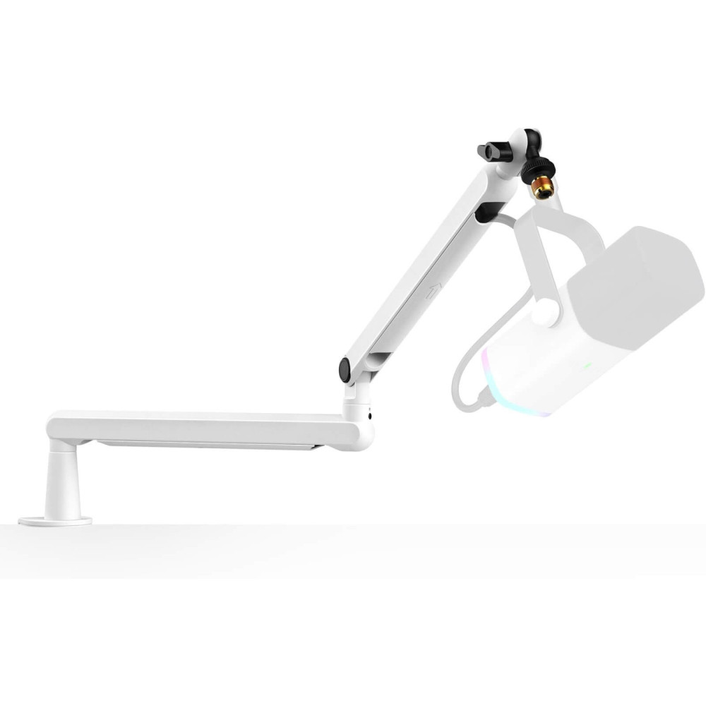 Fifine BM88W Asztali karos mikrofonállvány, Podcast, Youtuber, Gamer, TikTok (fehér)