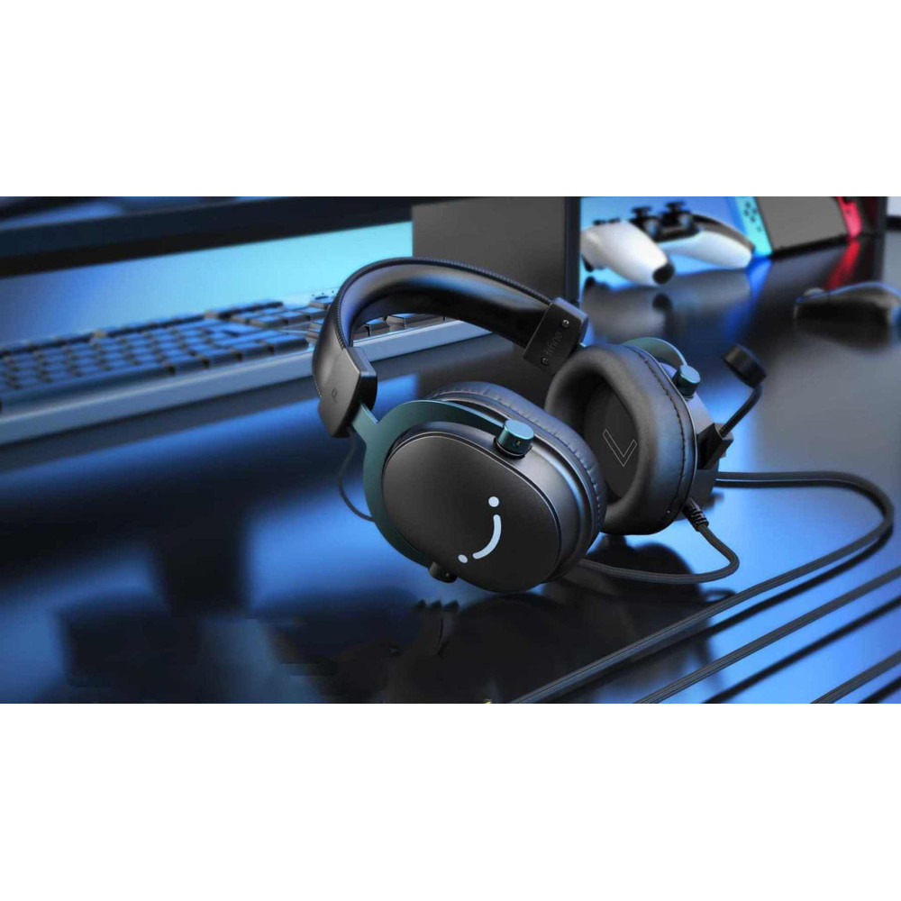 Fifine H9 Professzionális stúdió/gamer 7.1 fejhallgató + mikrofon [3,5 mm Jack / USB-A](fekete)