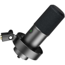 Fifine K688 Podcast, Youtuber, Gamer, TikTok stúdiómikrofon + Állvány adapter [USB-C / XLR](fekete)