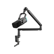 Fifine TAM8 Podcast, Youtuber, Gamer, TikTok mikrofon + Karos állvány [USB-C / XLR](fekete)