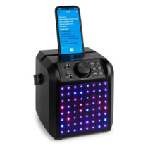 Fenton KAR50B Karaoke hangfal, LED fényeffekt, fekete, 50W