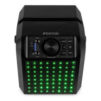 Fenton KAR50B Karaoke hangfal, LED fényeffekt, fekete, 50W