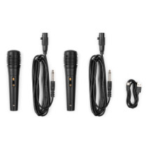 Fenton KAR50P Karaoke hangfal, LED fényeffekt, rózsaszín, 50W
