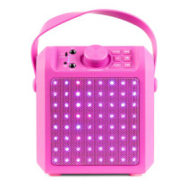 Fenton KAR50P Karaoke hangfal, LED fényeffekt, rózsaszín, 50W