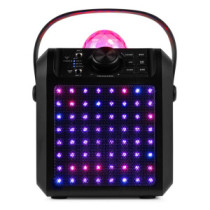 Fenton KAR55B Karaoke hangfal, LED Jellyball, fekete, 50W