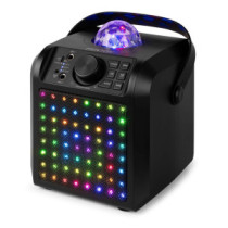 Fenton KAR55B Karaoke hangfal, LED Jellyball, fekete, 50W