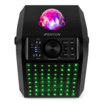 Fenton KAR55B Karaoke hangfal, LED Jellyball, fekete, 50W