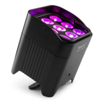 BeamZ BBP59 RGBAW-UV (9x12W) LED, DMX, akkumulátoros reflektor, IP65 kültéri