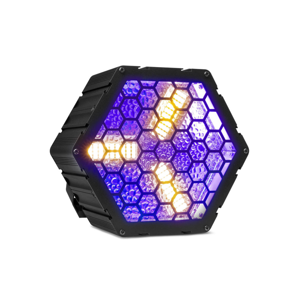 BeamZ RB90-5 Deco Retro 3x30W Színpadi LED reflektor, stroboszkóp RGB+borostyán