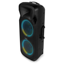 Fenton FT212LED (12") 1400W akkumulátoros hordozható hangfal (2x mik + MP3 + Bluetooth)