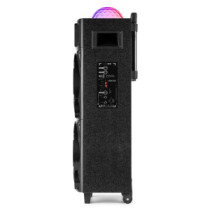 Fenton LIVE290 Karaoke szett kereken, USB,SD,Bluetooth, RGB led, 2 mikrofon, 2x8"
