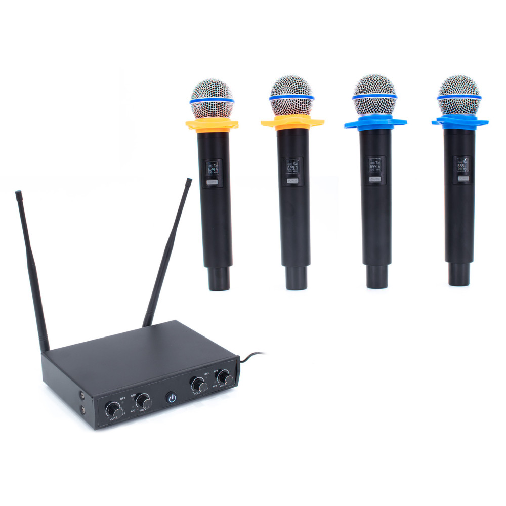 Thunder U-400 4ND UHF rádiós mikrofon (4 db KÉZI mikrofon)
