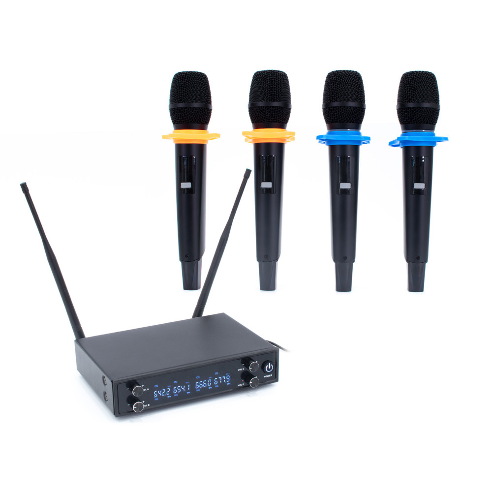 Thunder U-440 4ND UHF rádiós mikrofon (4 db KÉZI mikrofon)