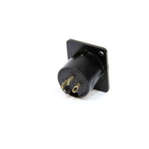 Thunder XLR-562 XLR papa beépíthető aljzat, D ház, fekete (2,5 x 3 cm)