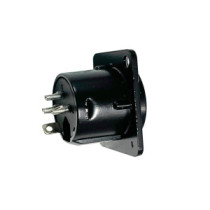 Thunder XLR-562 XLR papa beépíthető aljzat, D ház, fekete (2,5 x 3 cm)