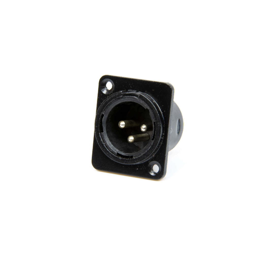 Thunder XLR-562 XLR papa beépíthető aljzat, D ház, fekete (2,5 x 3 cm)