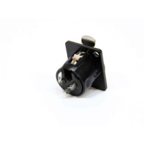 Thunder XLR-563 XLR mama beépíthető aljzat, D ház, fekete (2,5 x 3 cm)