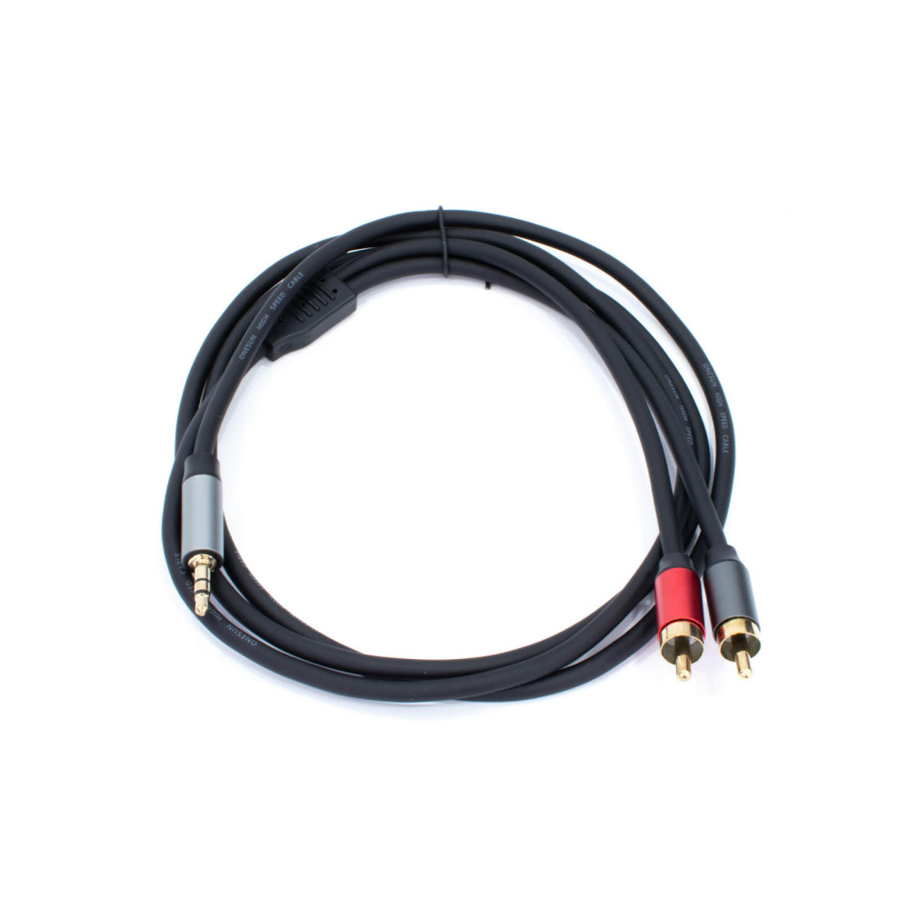Thunder AU005-15 sztereo jelkábel (3,5 mm Jack - 2x RCA) - (1,5 m)