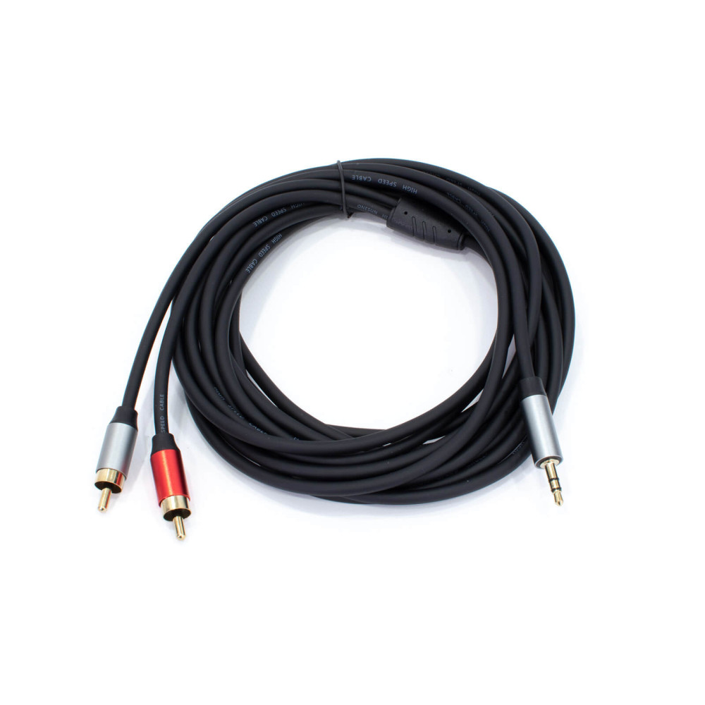 Thunder AU005-50 sztereo jelkábel (3,5 mm Jack - 2x RCA) - (5 m)