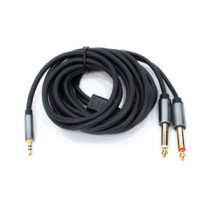 Thunder AU002-30 sztereo jelkábel (3,5 mm Jack - 2x 6,3 mm Jack) - (3 m)