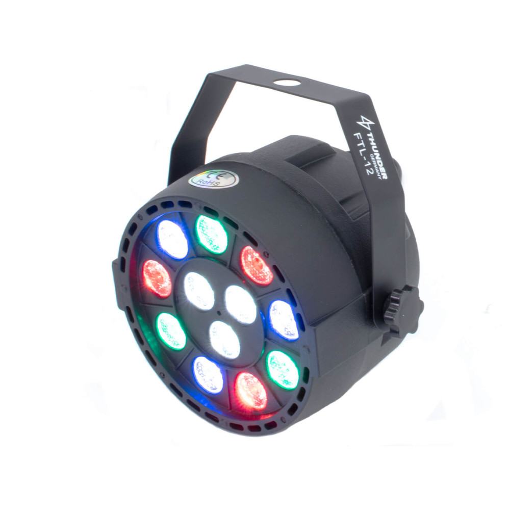 Thunder FTL12 FlatPAR RGBW (12x1W) DMX LED reflektor