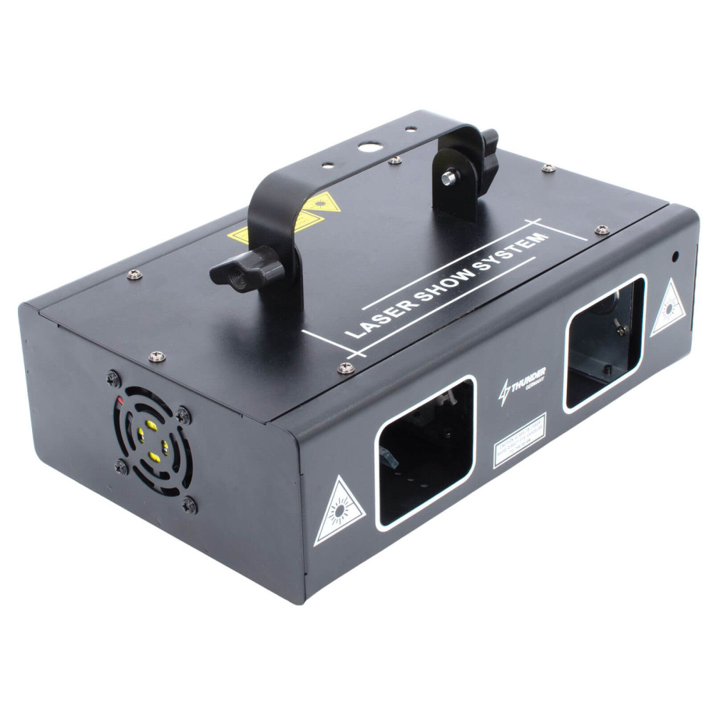 Thunder LS2-RGB 2 optikás Full color DMX lézer fényeffekt