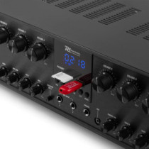 Power Dynamics PV280BT, 8 zónás erősítő (16x 50W) + USB / SD / FM / Bluetooth