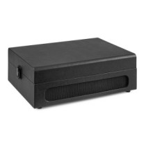 Fenton RP118B Bakelit lemezjátszó bőrönd kialakításban, beépített hangszóróval (Bluetooth) - Fekete