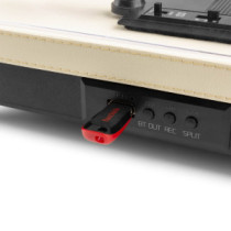 Audizio RP113C Bakelit lemezjátszó (Bluetooth/USB/RCA) - Krém