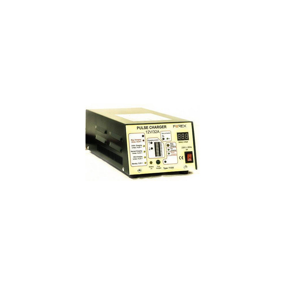 Forex T1226TFT Akkumulátortöltő 12V/26A , digitális kijelzővel