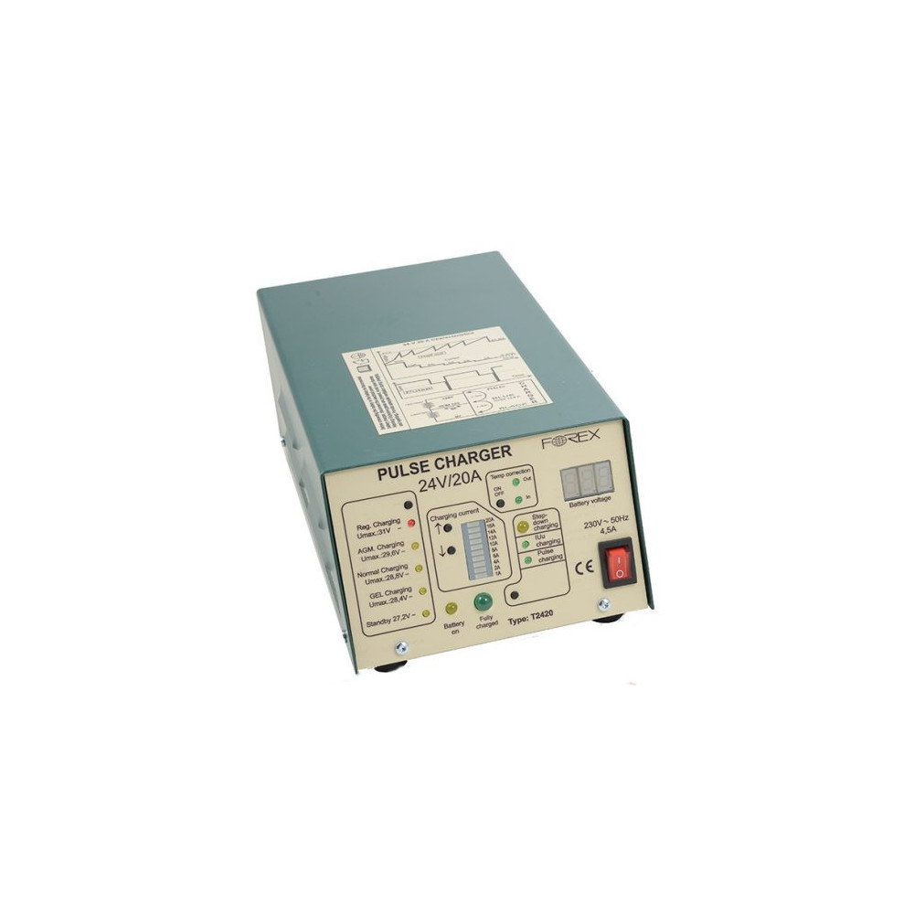 Forex T2420 Akkumulátortöltő 24V/20A