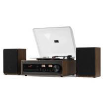 Audizio Boston Bakelit lemezjátszó szett + 2db hangfal, Bluetooth