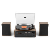 Audizio Boston Bakelit lemezjátszó szett + 2db hangfal, Bluetooth