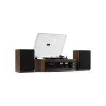 Audizio Boston Bakelit lemezjátszó szett + 2db hangfal, Bluetooth