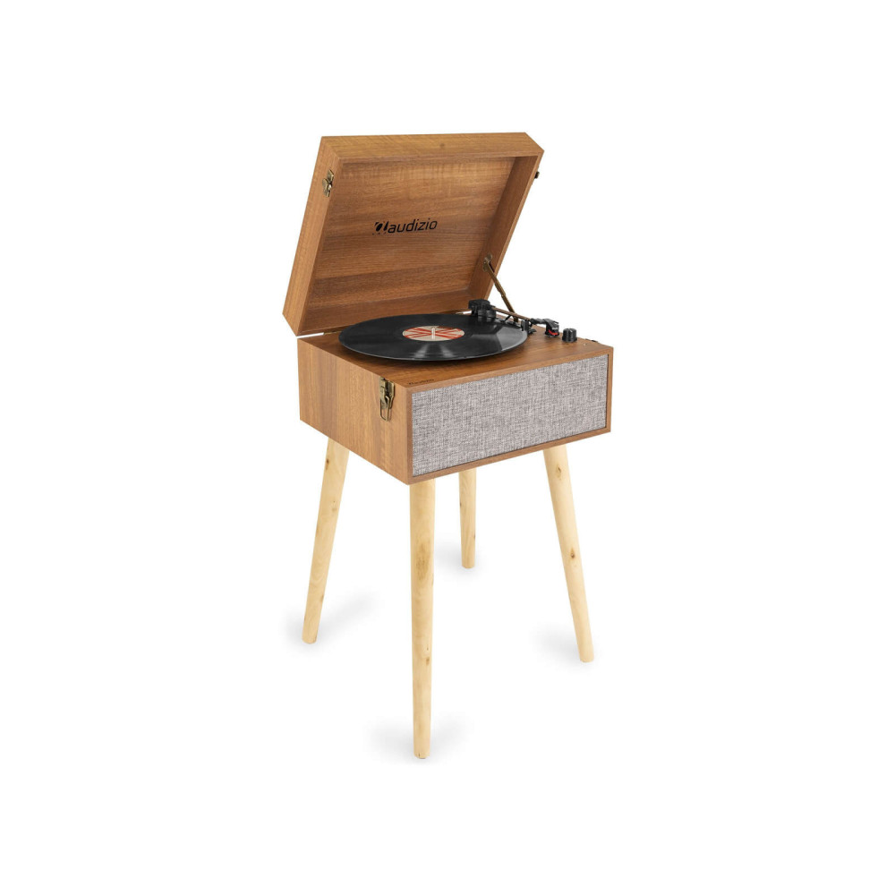 Audizio Fremont Bakelit lemezjátszó (Bluetooth/USB/RCA), retró állvány - Barna