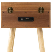 Audizio Fremont Bakelit lemezjátszó (Bluetooth/USB/RCA), retró állvány - Barna