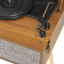 Audizio Fremont Bakelit lemezjátszó (Bluetooth/USB/RCA), retró állvány - Barna