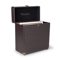 Audizio RC32 Vinyl Record Case Bakelit lemez tartó - Sötét fa