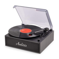 Audizio Reno Retro Bluetooth lemezjátszó - Fekete
