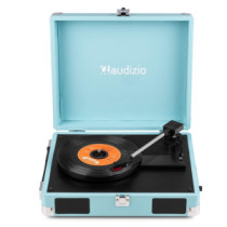 Audizio RP111BL - Bakelit lemezjátszó bőrönd kialakításban - Kék