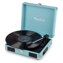Audizio RP111BL - Bakelit lemezjátszó bőrönd kialakításban - Kék