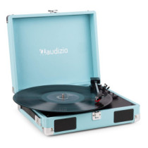Audizio RP111BL - Bakelit lemezjátszó bőrönd kialakításban - Kék